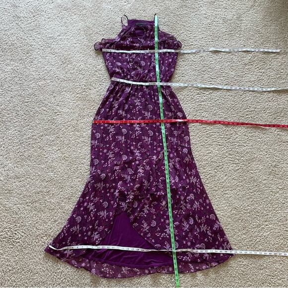 WHBM Purple Floral Maxi Dress 8 - Picture 8 of 15